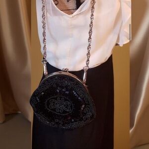 Vintage Beaded Vintage Evening bag La Regale hand beaded purse Vintage